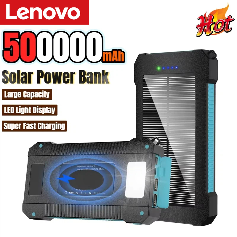Lenovo 500000mAh Power Bank So – Solar Emergency Charger recenzja i cena